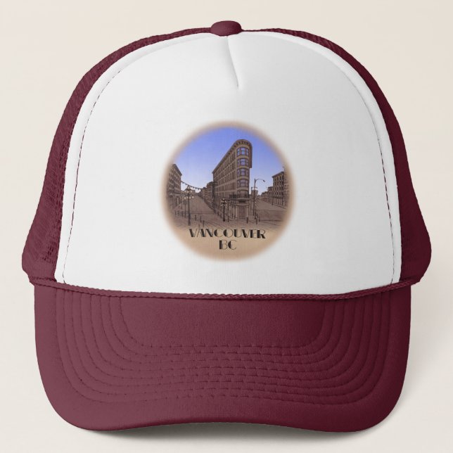 Casquette Cartes de camionnettes de souvenirs de Vancouver e (Devant)