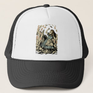 Casquette Cartes volantes d'Alice vintage foncé