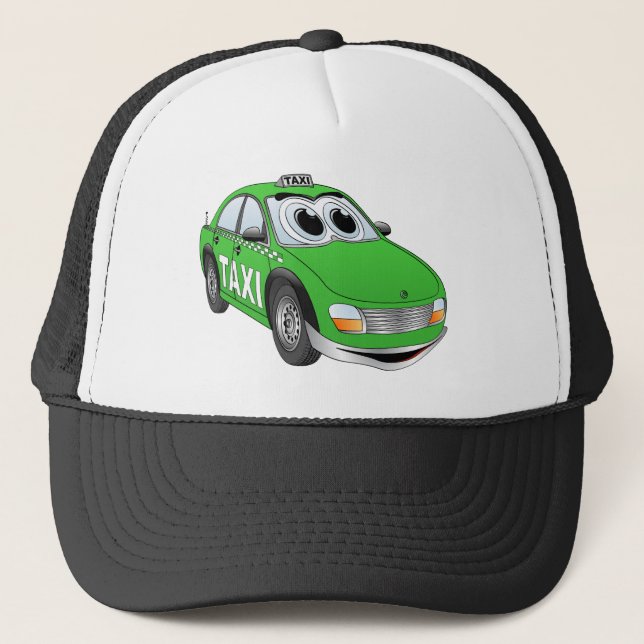 Casquette Cartographie de taxi vert (Devant)