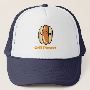 Casquette Carton de chien chaud grillant