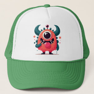 Casquette Carton de Monstre Orange Cute-67423
