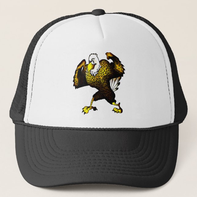 Casquette Cartoon Combattre l'aigle (Devant)