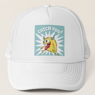 Casquette Cartoon Monster Jaune Courir - Vous Attraper