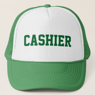 CASQUETTE CASHIER avec texte vert