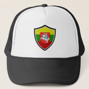 Casquette Casque de camionneur d'armes de pavillon lituanien
