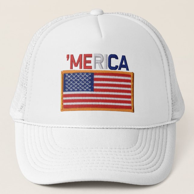 Casquette 'Casquette de correction de drapeau des USA de (Devant)