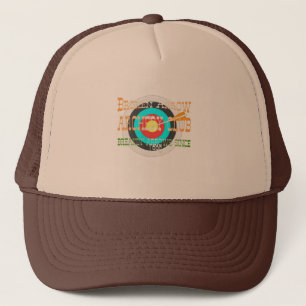 casquette cassé de camionneur de tir à l'arc de