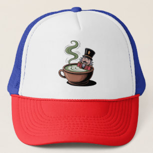 Casquette Casse-Noisette Drôle Dans une Baignoire au Matcha