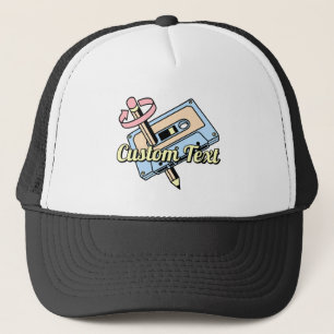 Casquette Cassette audio avec crayon