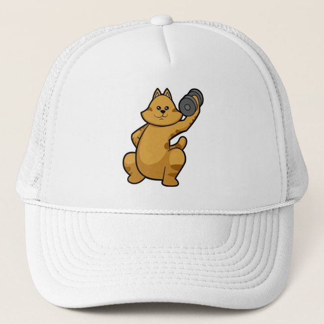 Casquette Cat à l'épaule entraînement avec Dumbbell (Devant)