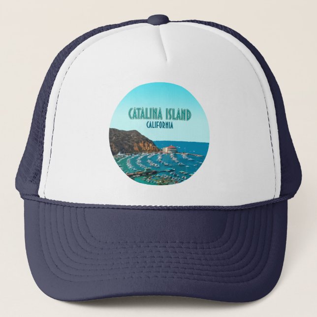 Casquette Catalina Island Père Noël Catalina Californie Vint (Devant)