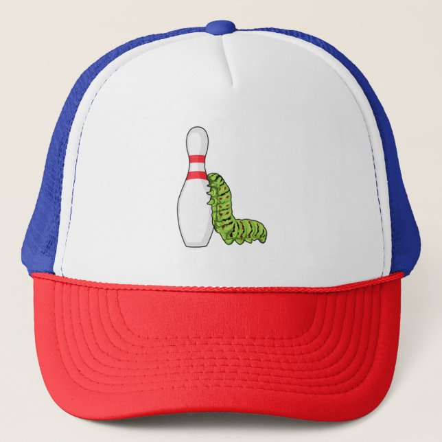 Casquette caterpillar at bowling with bowling pin (Devant)