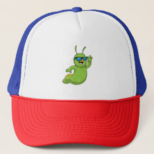 Casquette Caterpillar avec lunettes de soleil