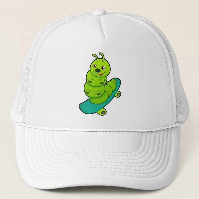 Casquette Caterpillar en skateboard (Devant)