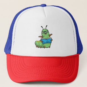 Casquette Caterpillar Nerd avec livre et lunettes