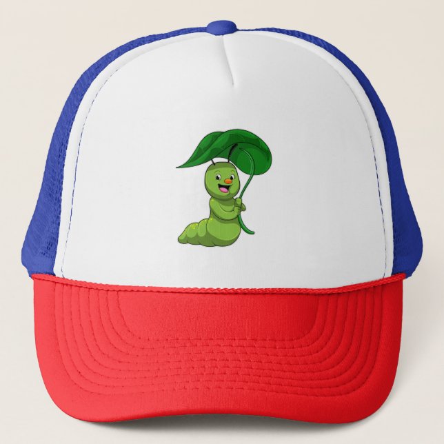 Casquette Caterpillar with Leaf as Parasol (Devant)