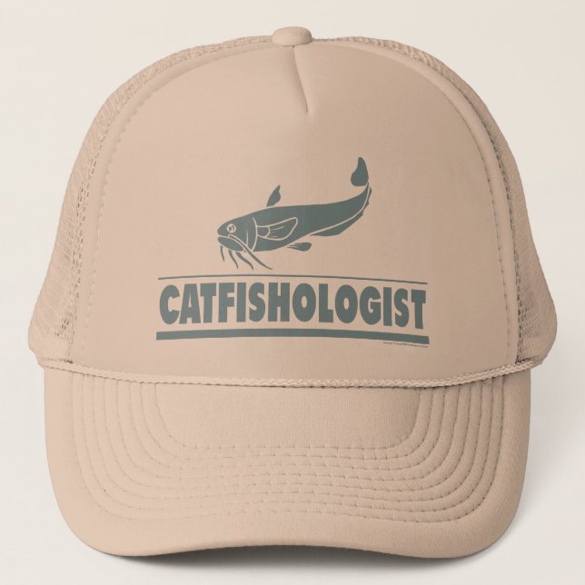 Casquette Catfish -ologiste - Pêche, Cuisine (Devant)