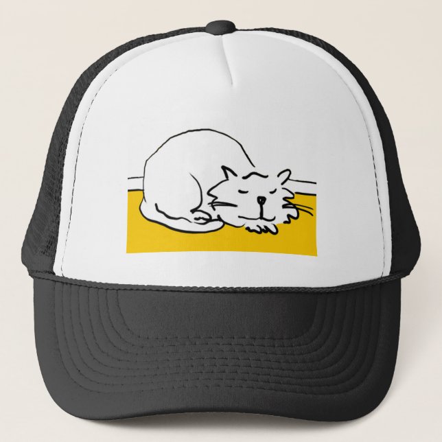 Casquette Ce chat dort. (Devant)
