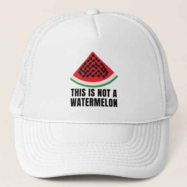 Casquette Ce n'est pas une pastèque - Palestinien keffiyeh (Devant)