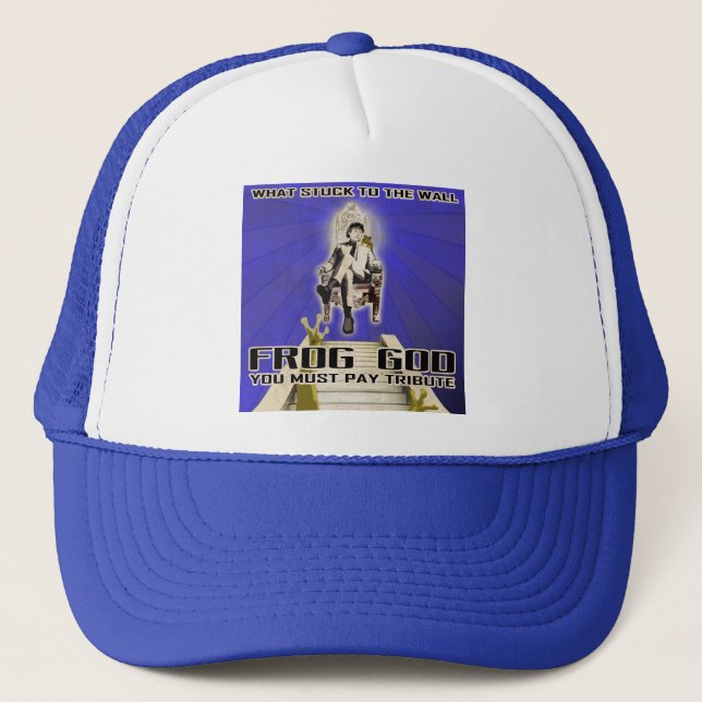 Casquette Ce qui est collé au mur - Grenouille Dieu chapeau  (Devant)