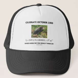 Casquette Célébrez le 23 octobre l'où la taupe pensent