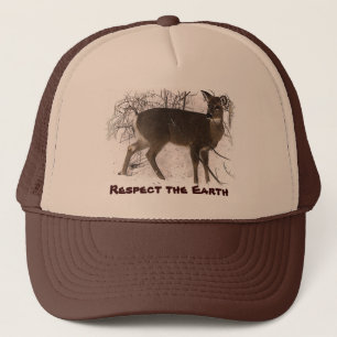 Casquette Cerfs communs dans la neige - jour de la terre