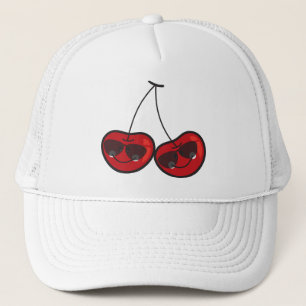Casquette Cerise rouge effrontée drôle comique de cerises
