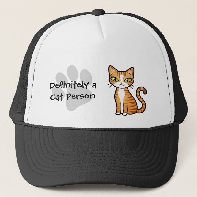 Casquette Certainement une personne de chat (concevez votre (Devant)