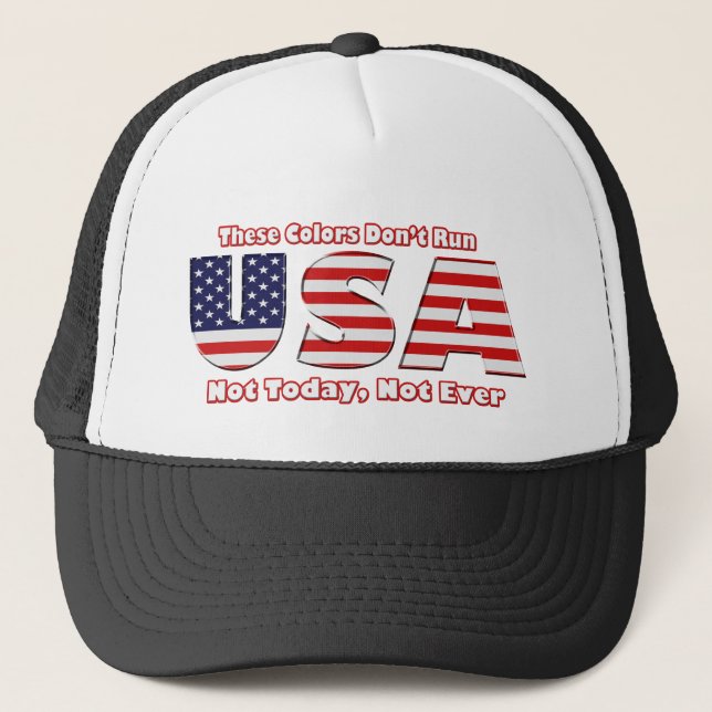 Casquette Ces couleurs ne courent pas l'Amérique (Devant)
