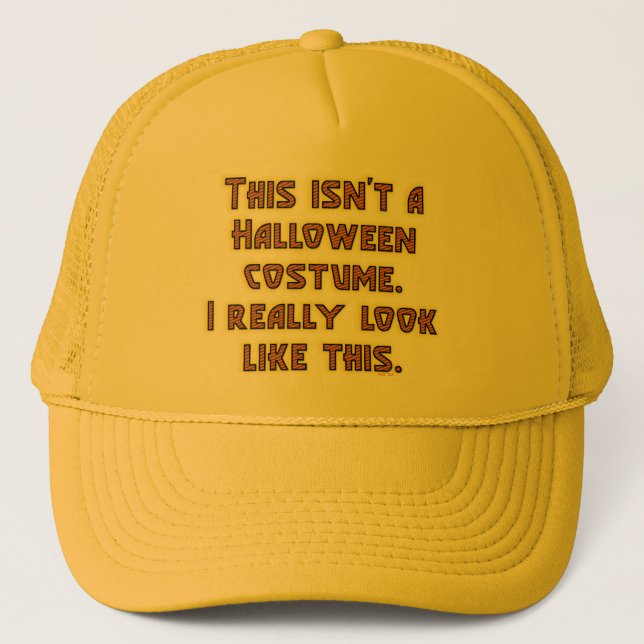 Casquette C'est drôle, ce n'est pas un costume d'Halloween (Devant)