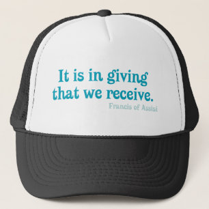 Casquette C'est en donnant que nous recevons - François d'As