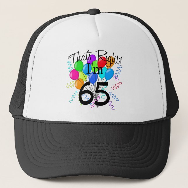 Casquette C'est juste que j'ai 65 ans - anniversaire (Devant)