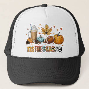 Casquette C'est la saison Herbstzeit mit Football und Kaffee