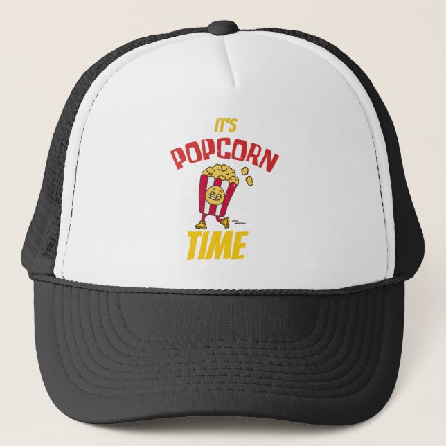 Casquette C'est le temps du pop-corn drôle (Devant)
