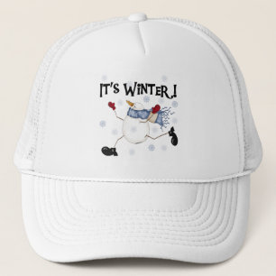 Casquette C'est les vacances de snowman d'hiver