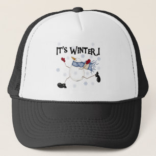 Casquette C'est les vacances de snowman d'hiver