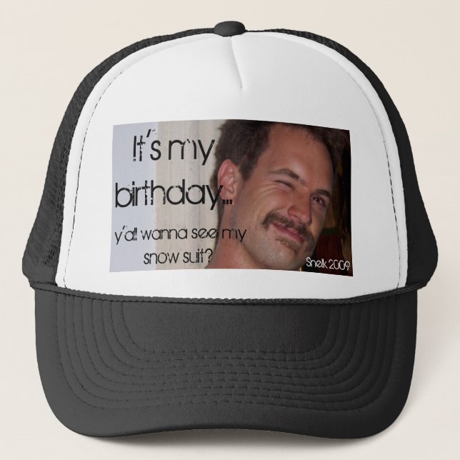 Casquette C'est mon anniversaire…, vous veulent au Se… (Devant)