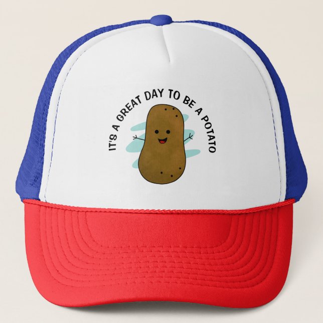 Casquette C'est un grand jour d'être une pomme de terre (Devant)