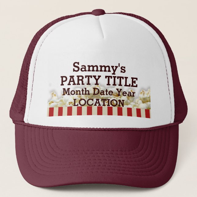 Casquette C'est votre style personnalisé de maïs éclaté de (Devant)