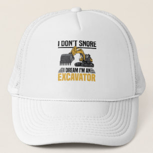 Casquette Chaîne Excavateur Excavateur Apologie Constructio