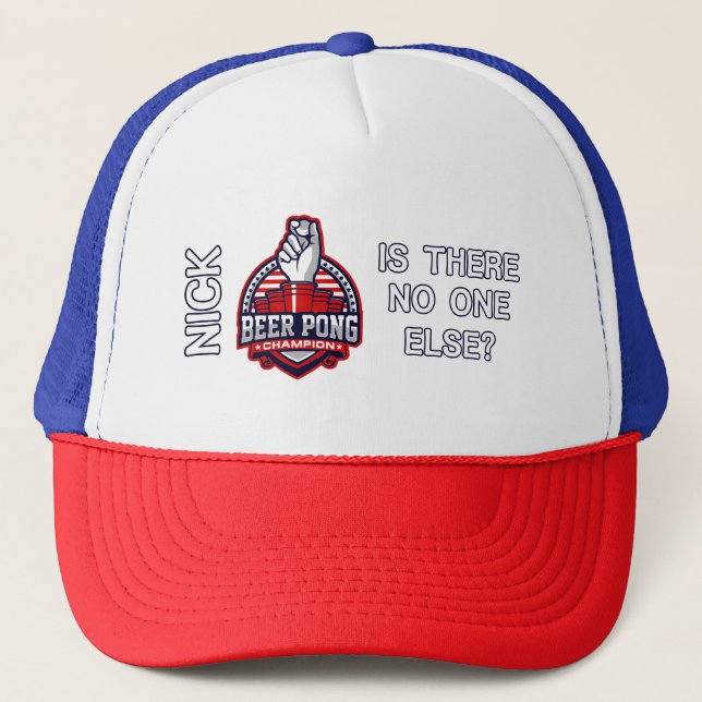 Casquette Champ De Beer Pong - Il N'Y A Personne D'Autre - N (Devant)