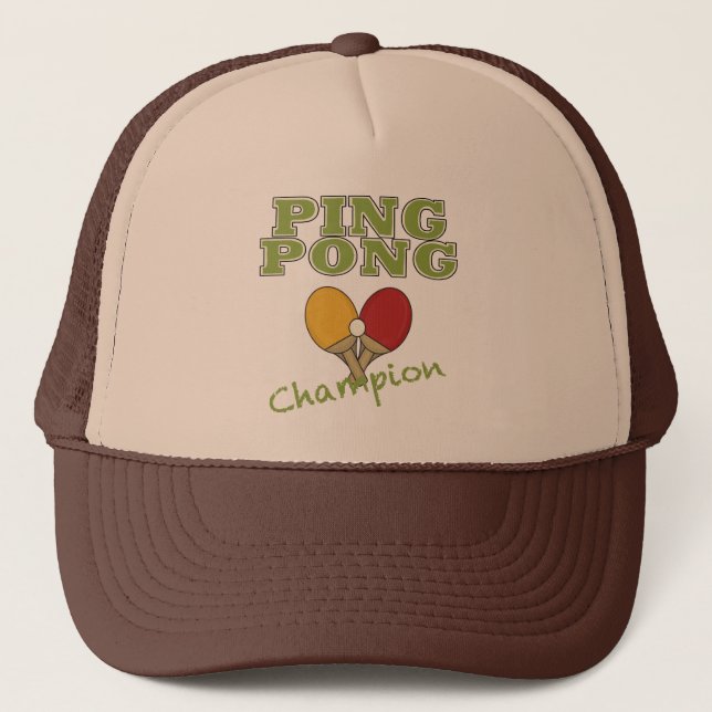 Casquette Champion de ping-pong (Devant)