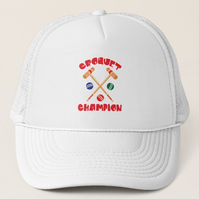 Casquette Champion du Croquet (Devant)
