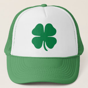 Casquette chanceux de camionneur de trèfle de