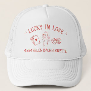 Casquette Chanceux en amour Casino Dessiné à la main Vegas E