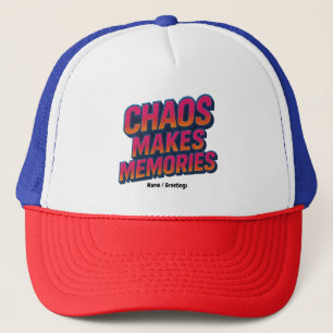 Casquette Chaos rend les souvenirs Retro Synthwave Design am