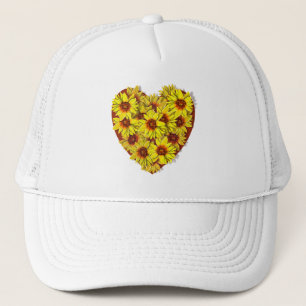 Casquette Chapeau à coeur de tournesol