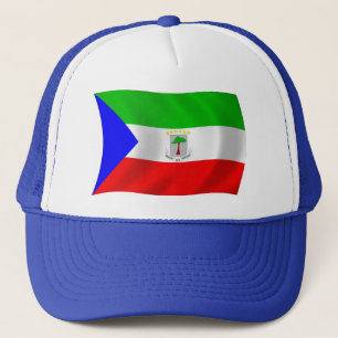 Casquette Chapeau avec Drapeau de la Guinée Équatoriale