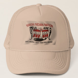 Casquette Chapeau avec drapeau de la tribu Makah