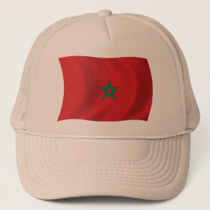 Casquette Chapeau avec drapeau du Maroc